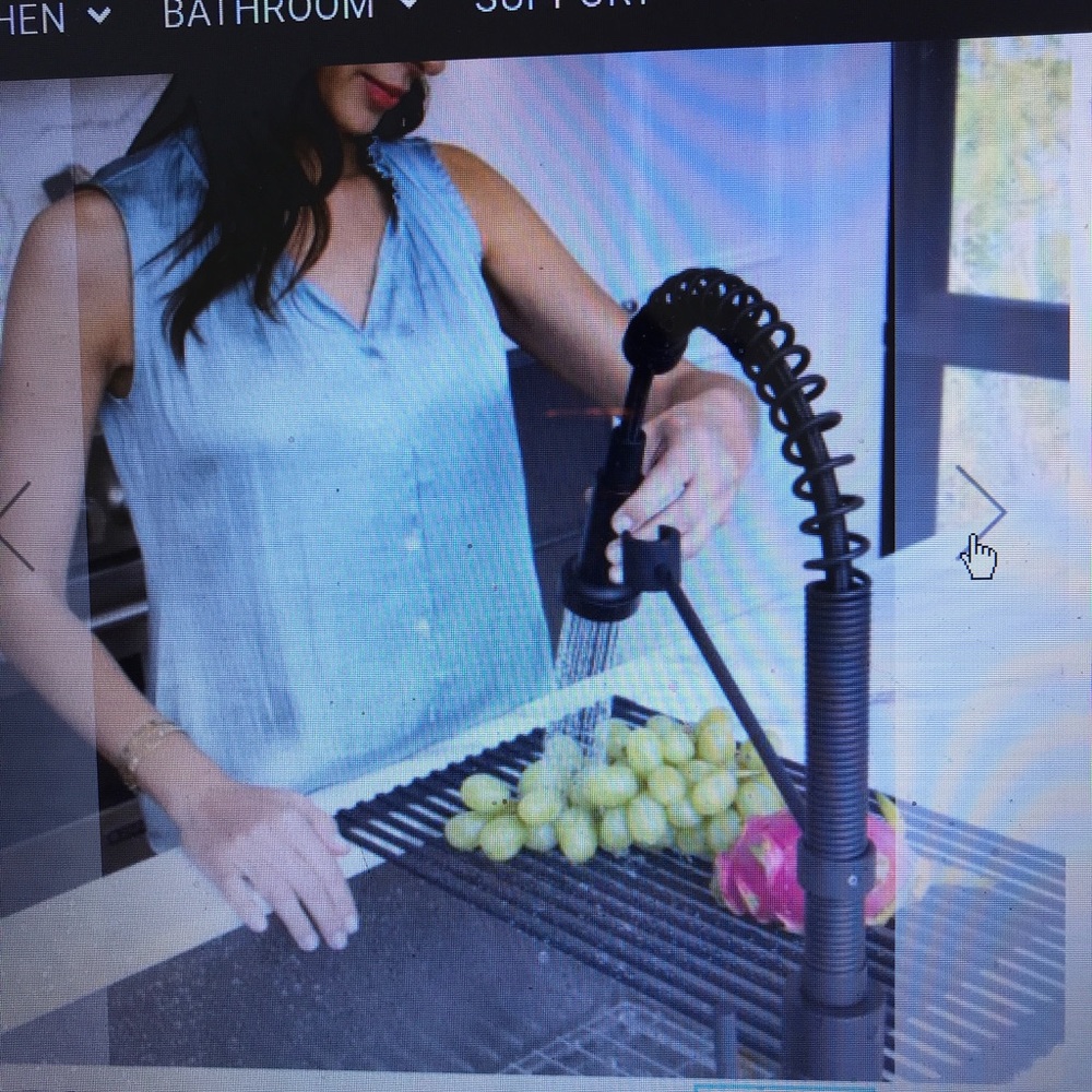 SOLD - Kraus KRM-10Black Silicone coated stainless steel